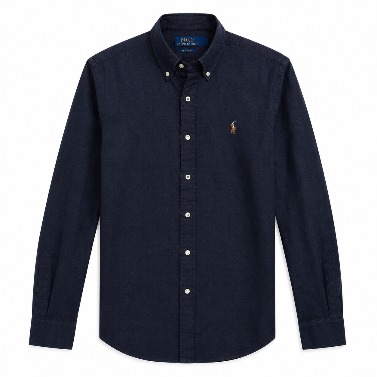 Cămașă Polo Ralph Lauren din in / slim fit / dark navy