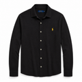 Cămașă Polo Ralph Lauren regular fit / bumbac plin / logo galben / negru