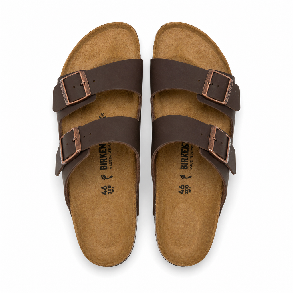 Birkenstock Arizona narrow / maro / piele naturală