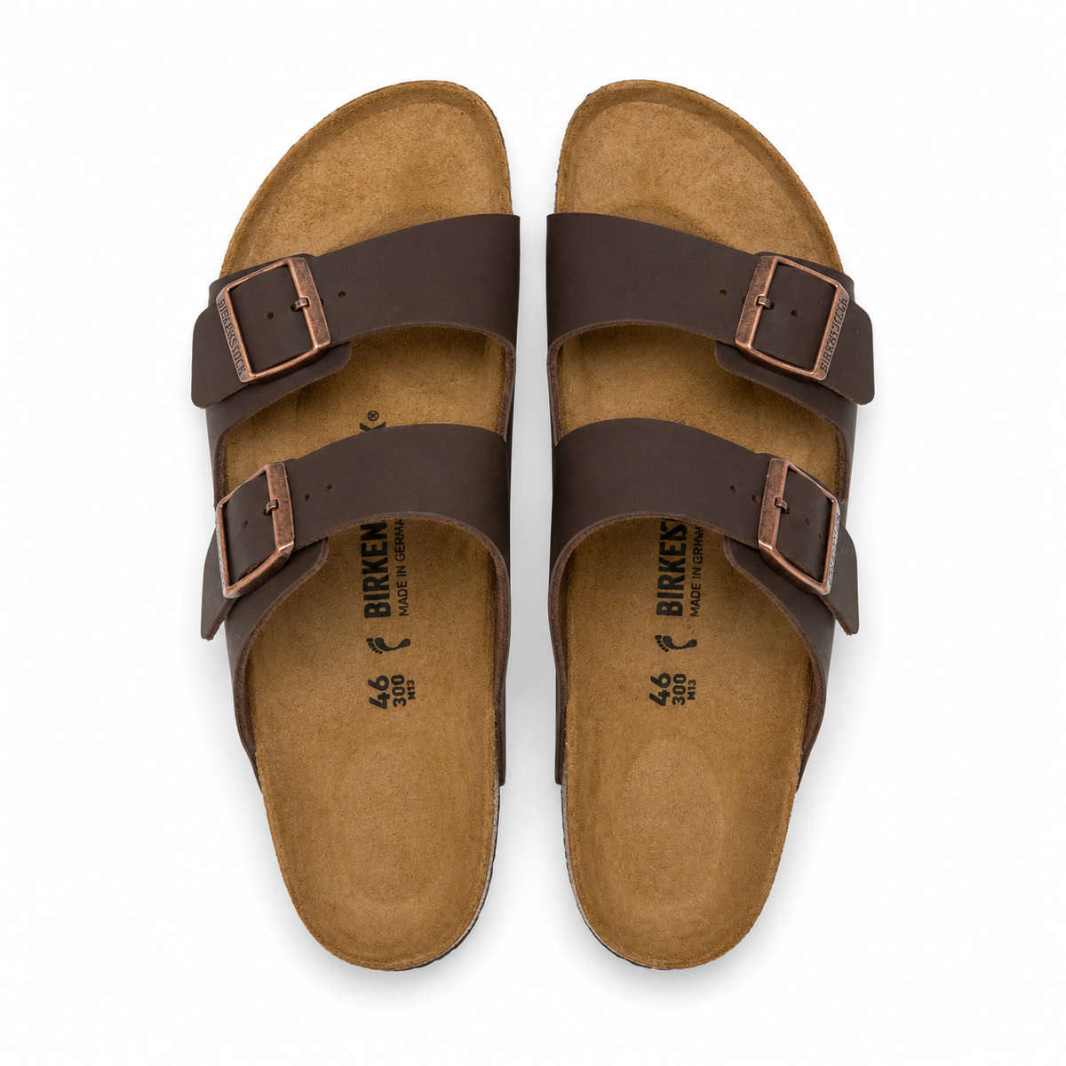 Birkenstock Arizona narrow / maro / piele naturală