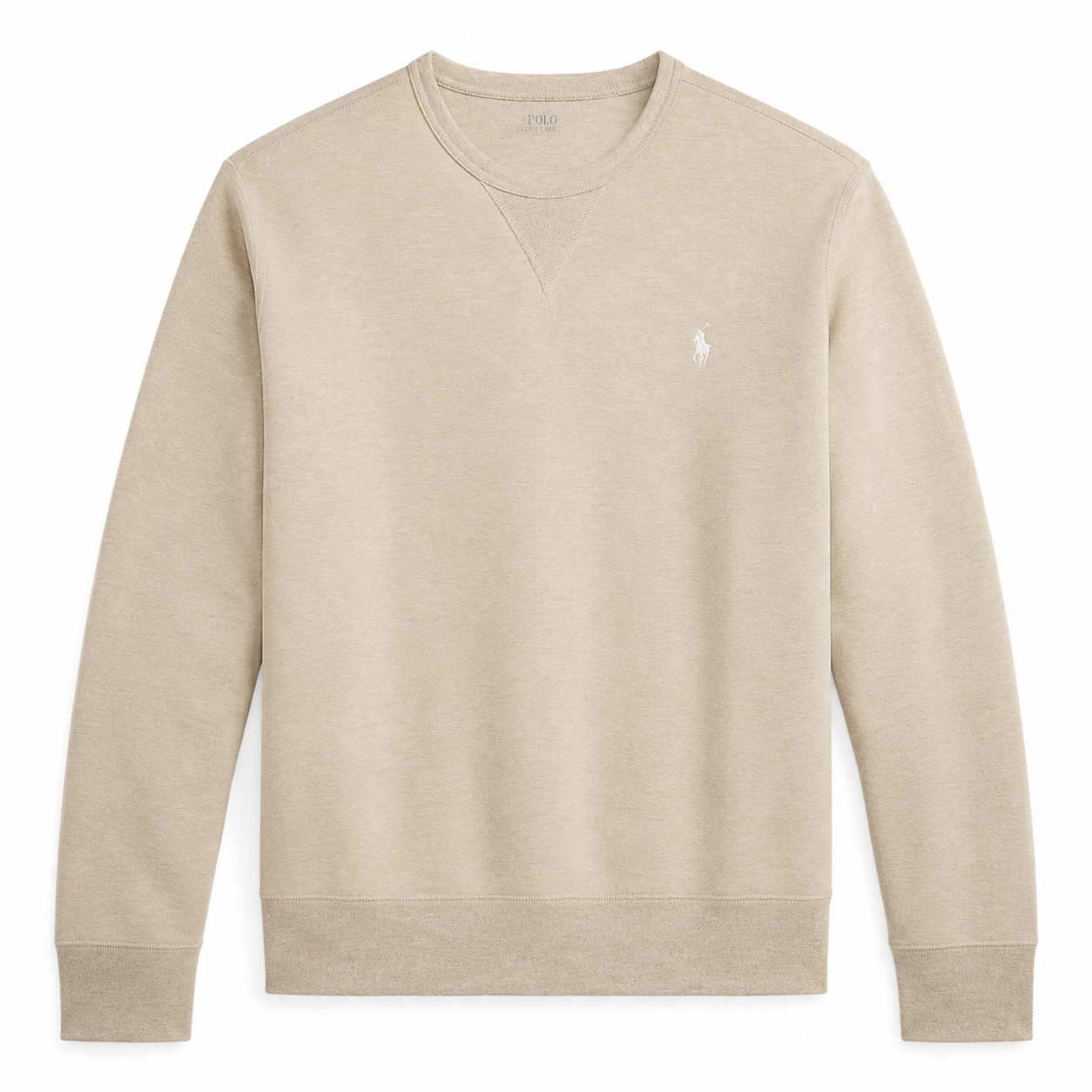 Crewneck Polo Ralph Lauren slim fit bej