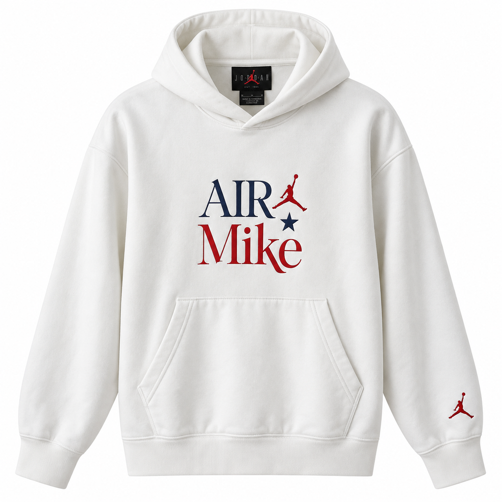 Hanorac Nike Jordan / logo print față-spate / alb