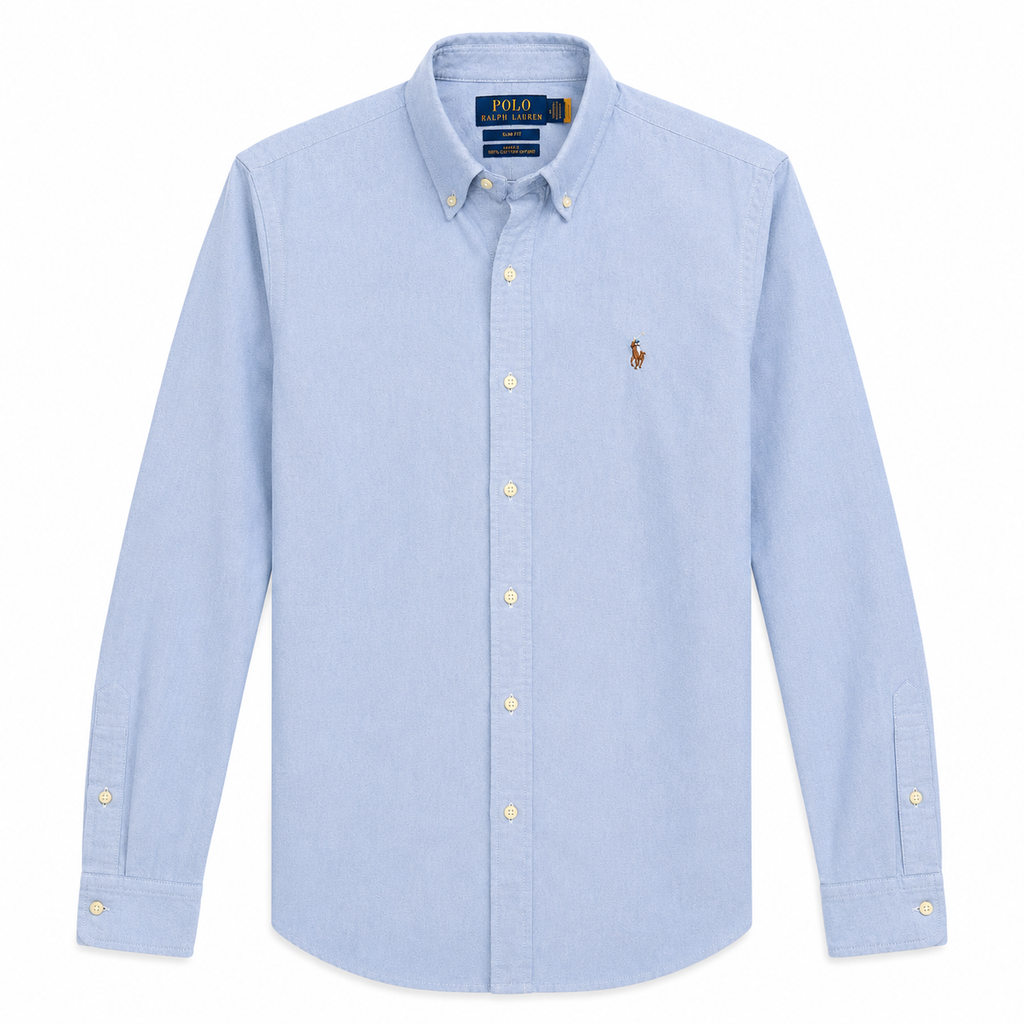 Cămașă Polo Ralph Lauren Oxford Cotton / Slim fit / albastru