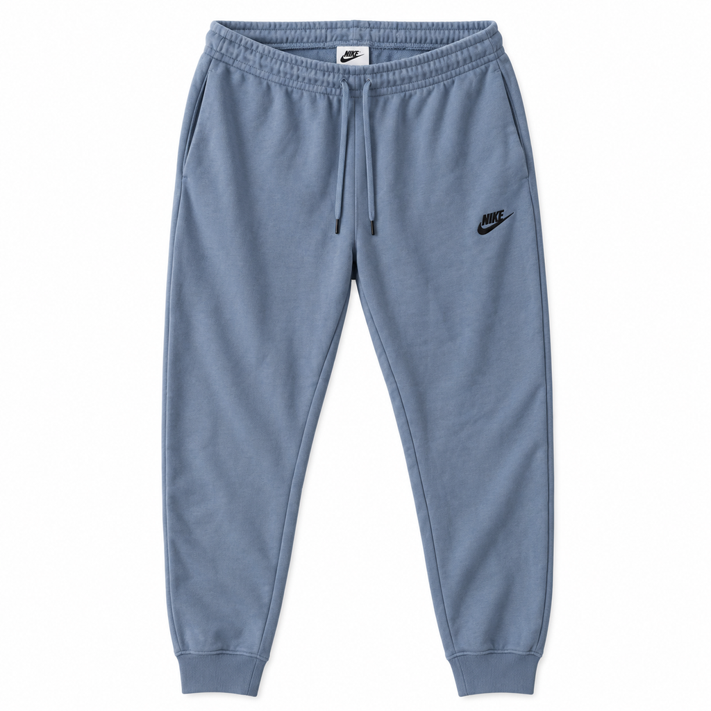 Pantaloni Nike joggers / broderie logo / relaxed fit / baby blue / bumbac