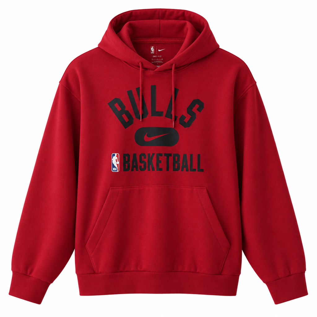 Hanorac Nike x NBA Chicago Bulls / logo-print / fit / roșu