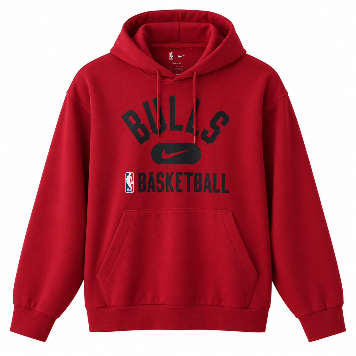 Hanorac Nike x NBA Chicago Bulls / logo-print / fit / roșu