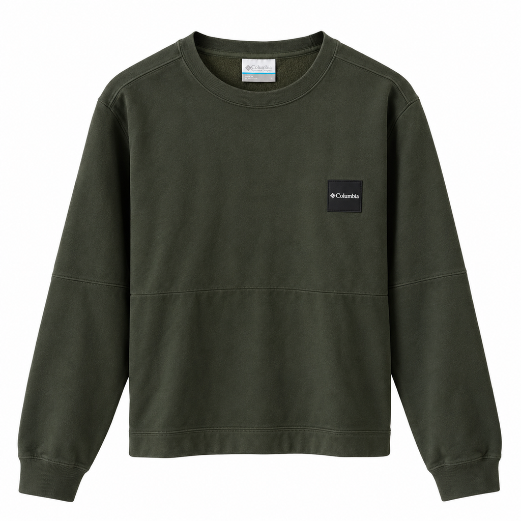 Bluză Columbia / relaxed fit / logo-piept / khaki / bumbac