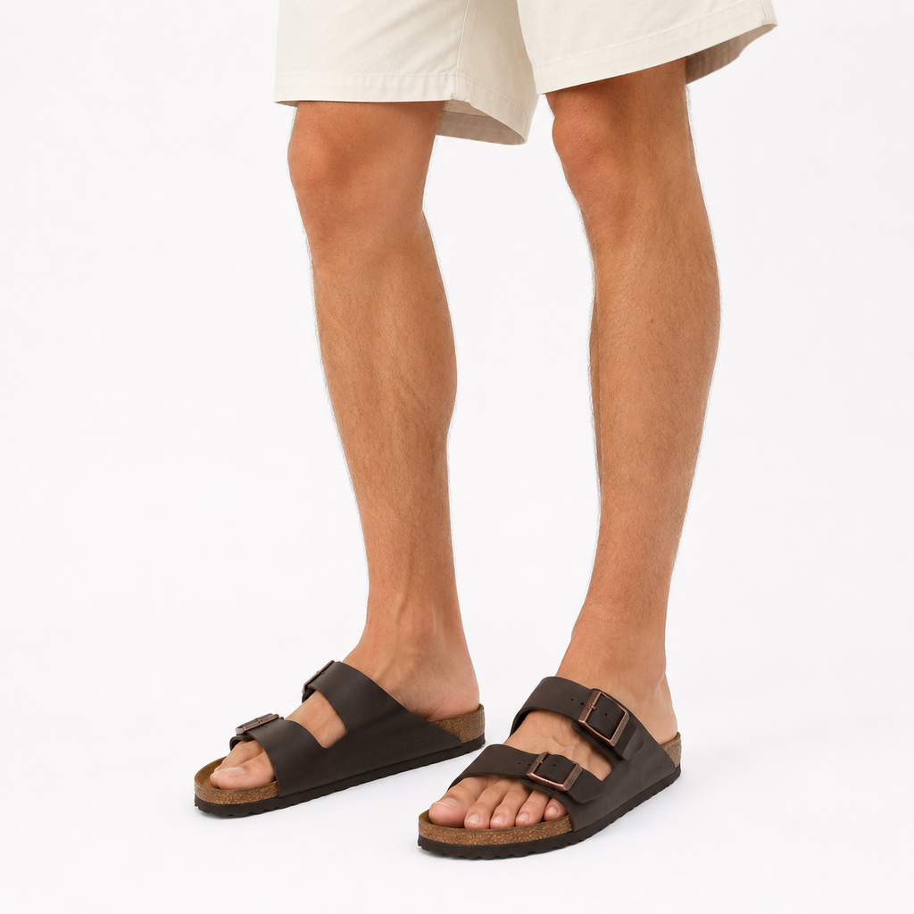 Birkenstock Arizona narrow / maro / piele naturală