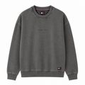 Hanorac premium Tommy Jeans / gri antracit / croi ușor relaxat