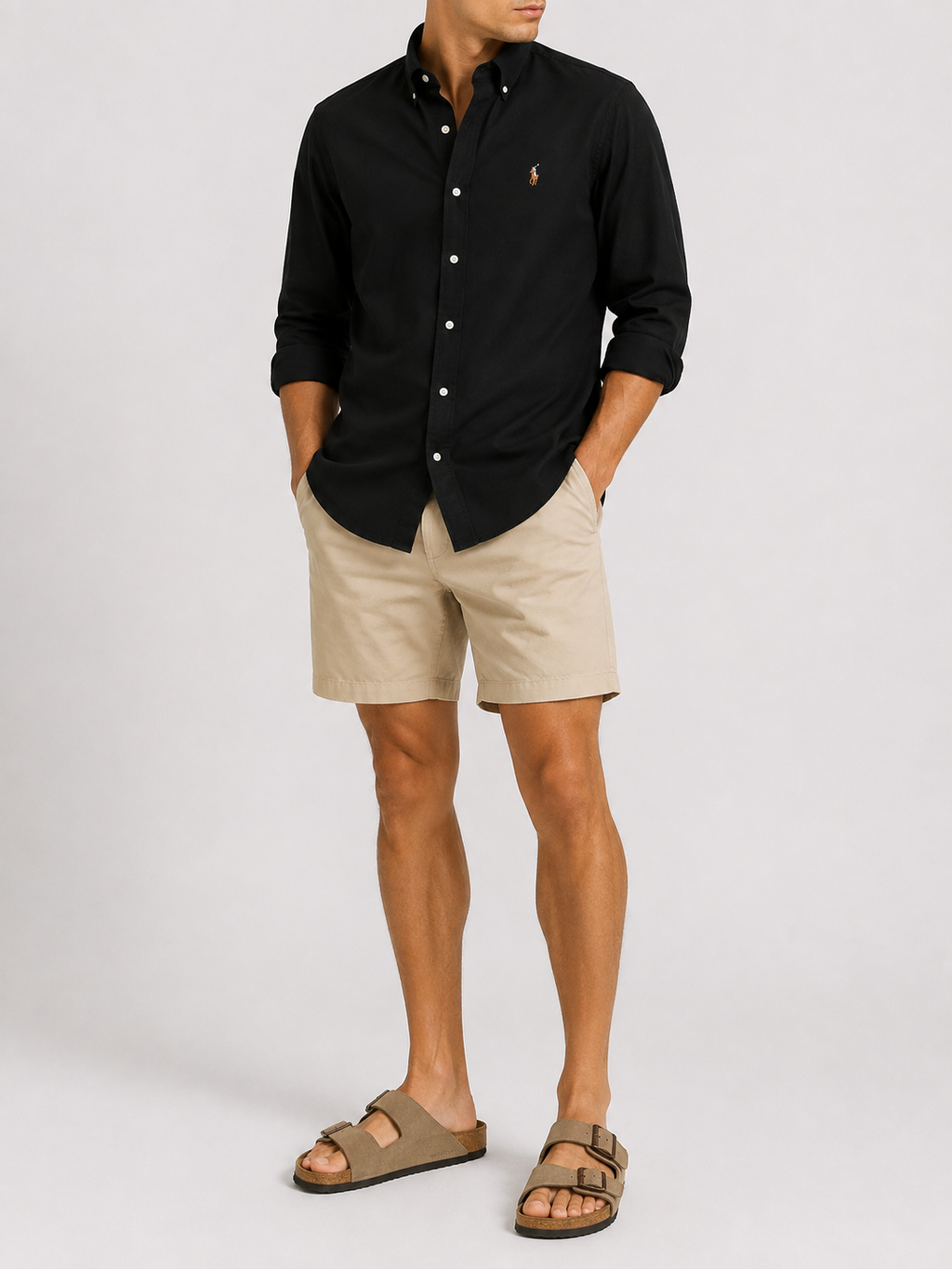 Cămașă de in Polo Ralph Lauren slim fit / negru
