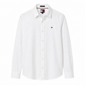 Cămaşă Tommy Jeans slim fit albă