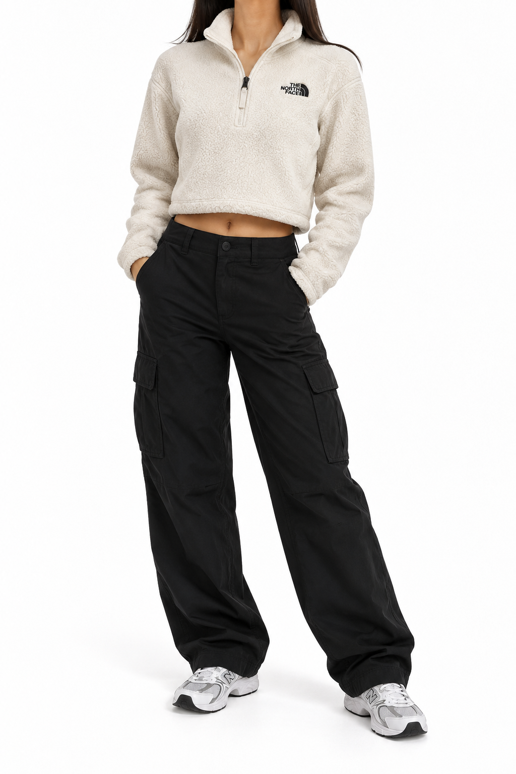 Hanorac cropped The North Face fluffy
