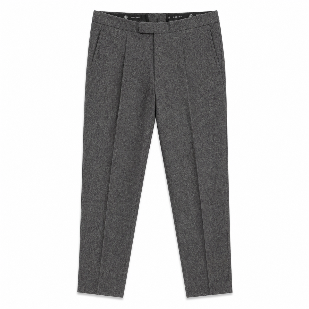 Pantaloni premium Bogner / lâna virgina și cașmir / gri / croi relaxat