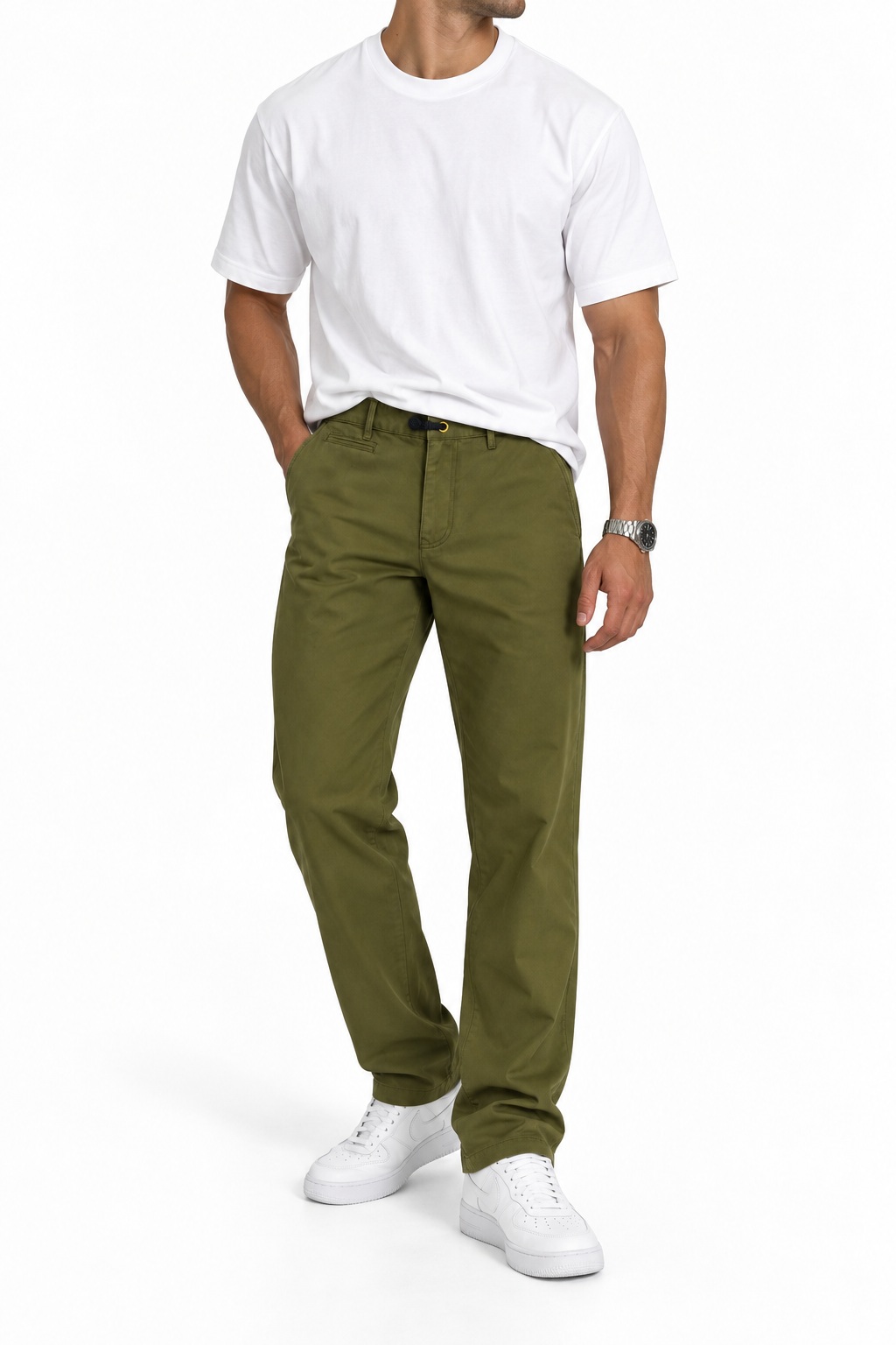 Scotch&Soda relaxed fit / military/khaki chinos / W32L32