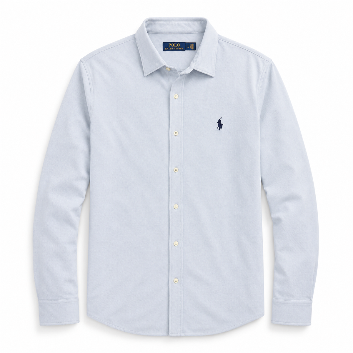 Cămașă Polo Ralph Lauren regular fit / bumbac plin / logo albastru / baby blue