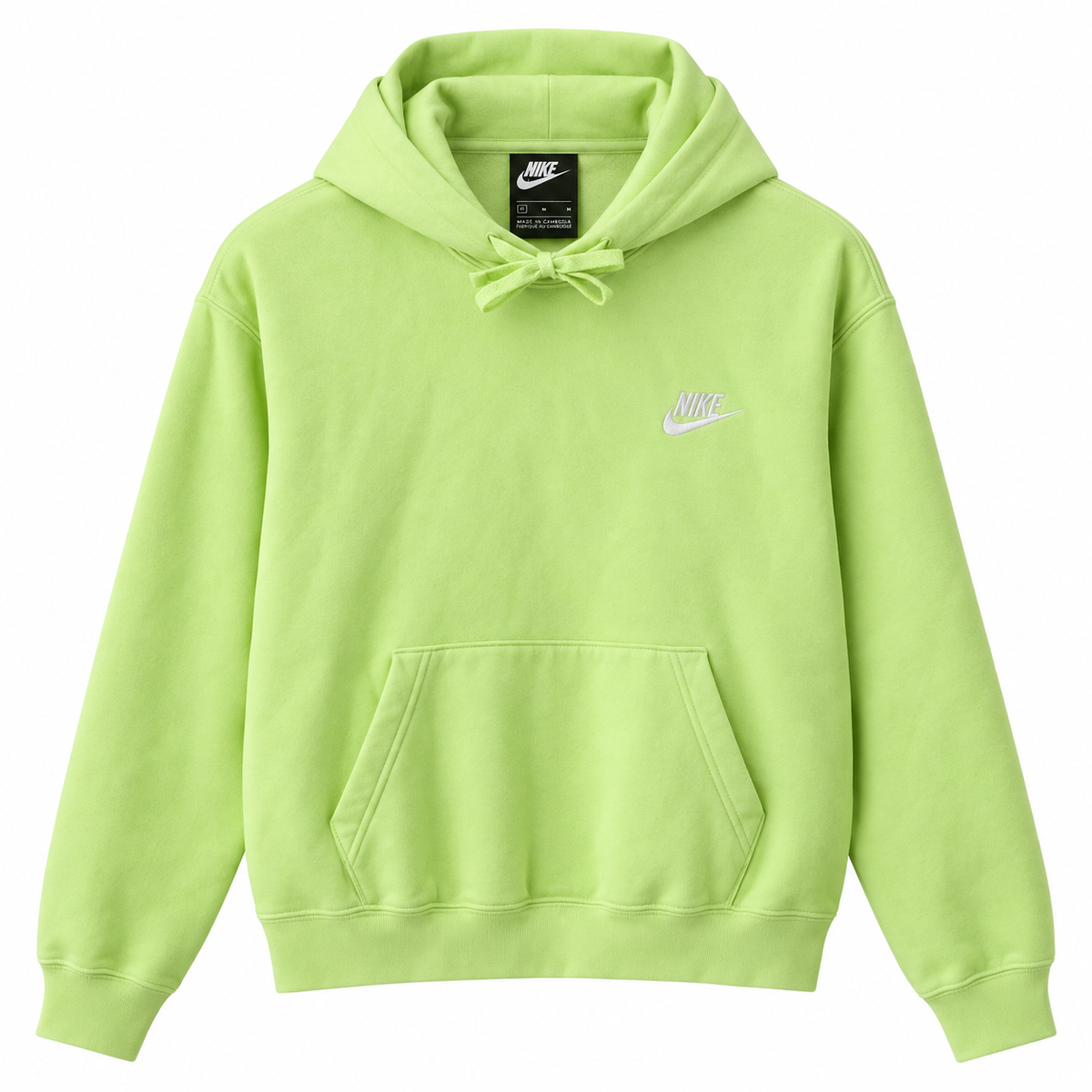 Hanorac Nike / broderie logo / relaxed fit / verde-lime