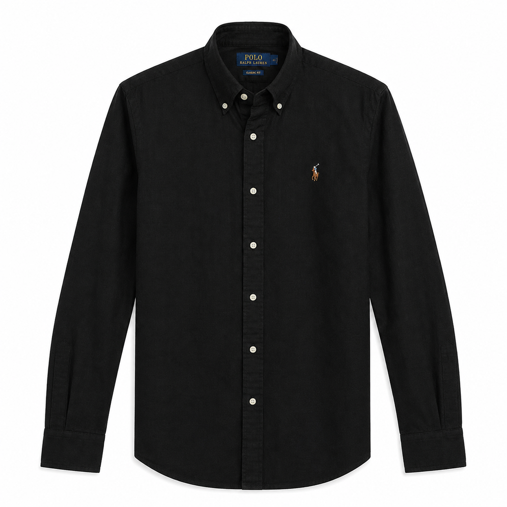 Cămașă de in Polo Ralph Lauren slim fit / negru