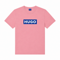 Tricou Hugo / spellout print / roz