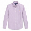 Cămașă Polo Ralph Lauren Oxford cotton / slim fit / striped / alb / violet