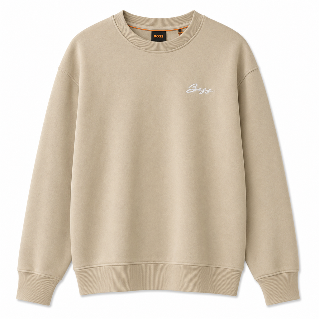 Crewneck Boss / oversize fit / bej