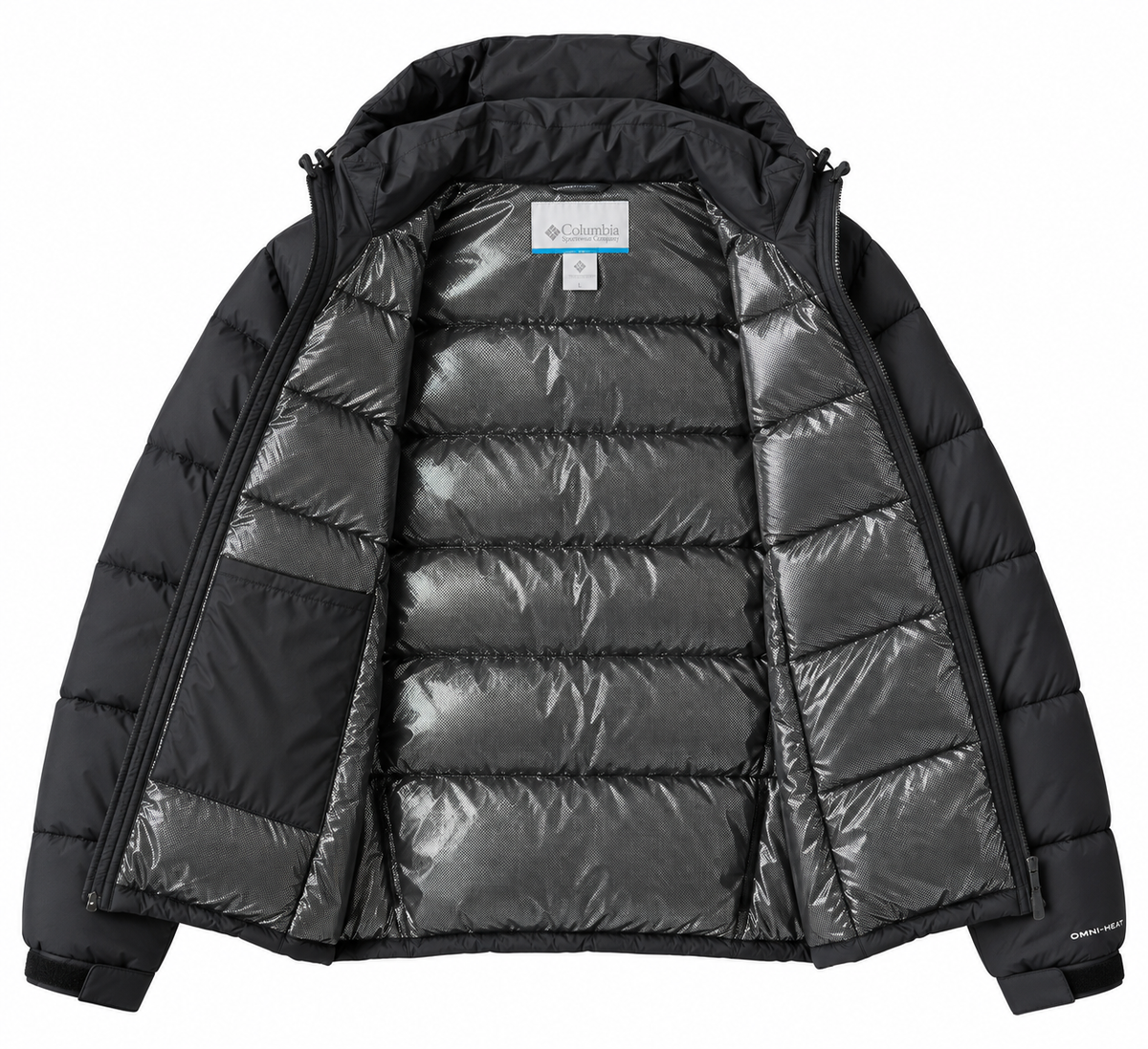 Puffer Columbia / broderie logo / negru  / omni-heat