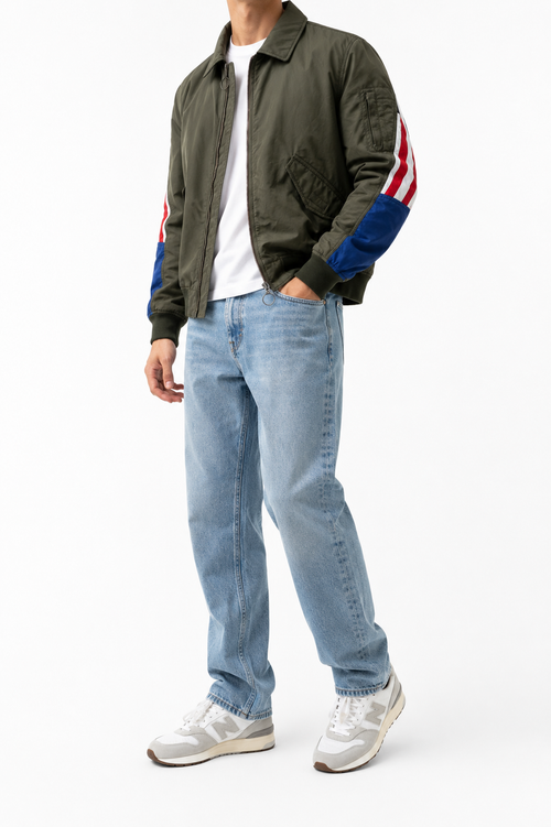 American Tommy Hilfiger collection bomber jacket / green / military army