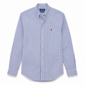 Cămașă Polo Ralph Lauren slim fit / stripped albastru/alb / logo roșu