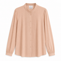 Cămașă premium Madeleine / 100% mătase naturală / peach-nude