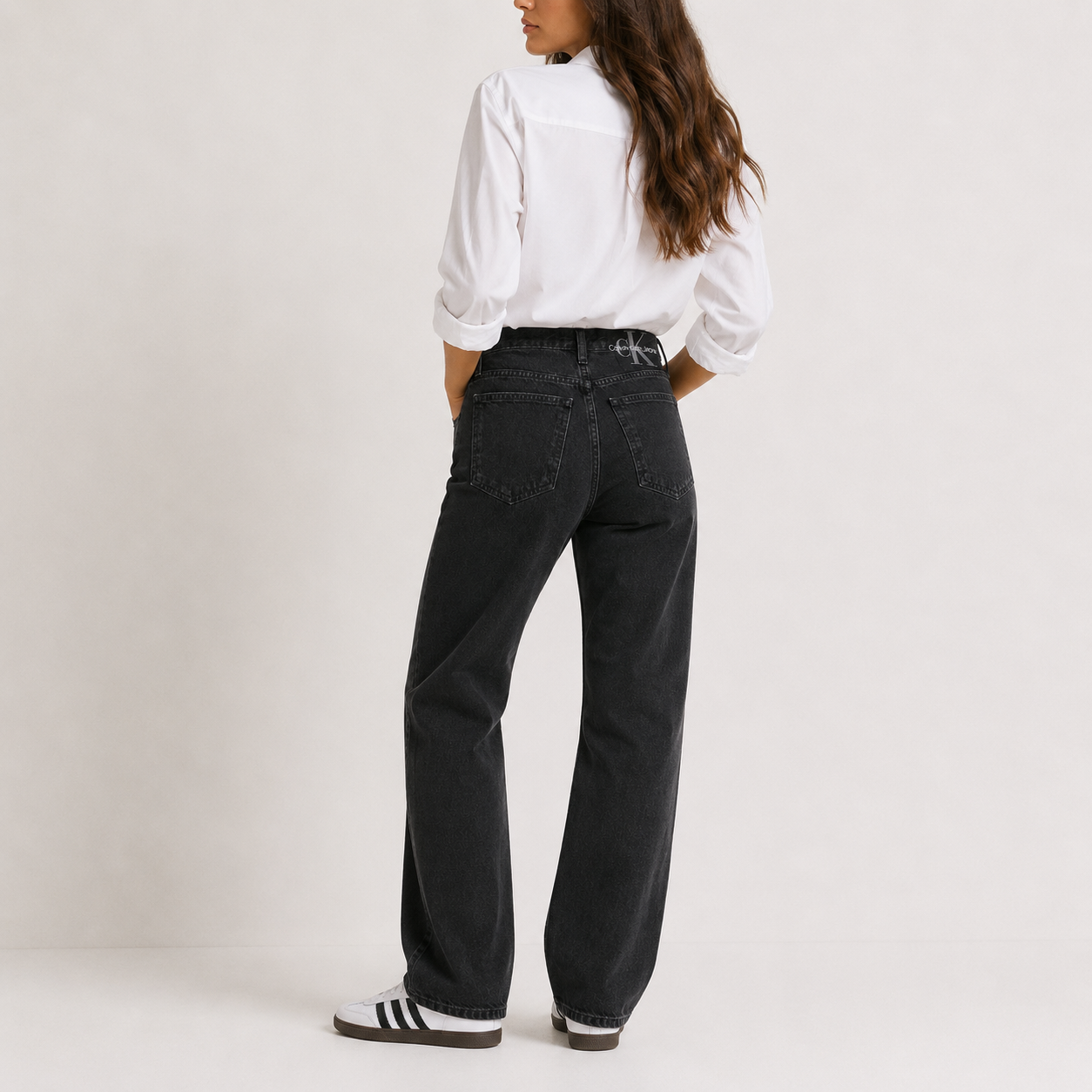 Blugi Calvin Klein Jeans / negru wash