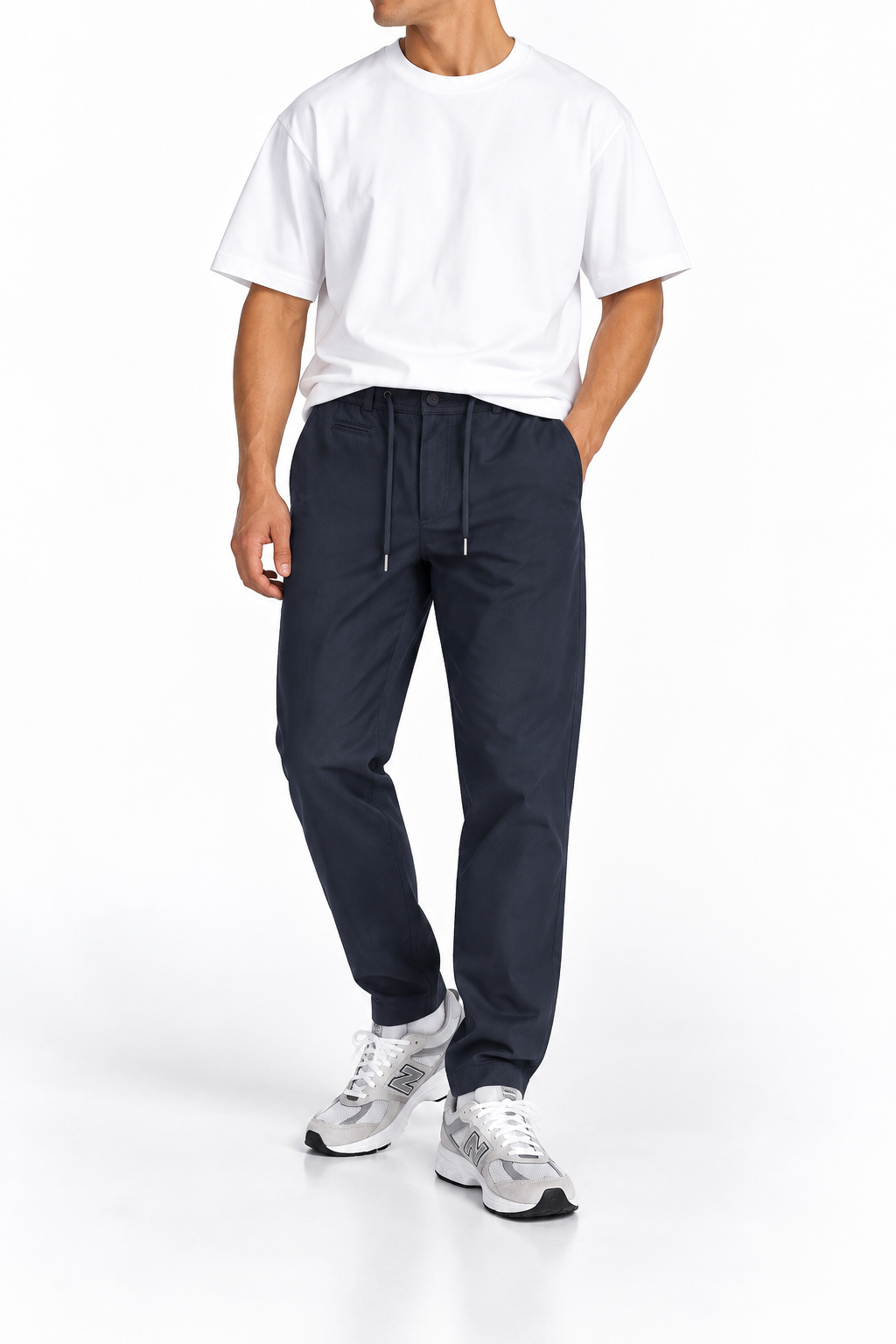 Pantaloni premium Bugatti / tailored joggers / croi relaxat / bumbac