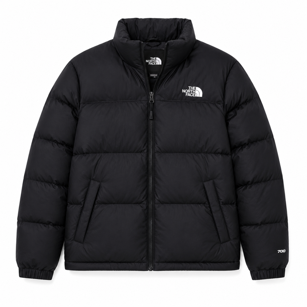 The North Face Retro Nuptse / women’s / umplutură de puf si pene naturale / broderie logo / negru