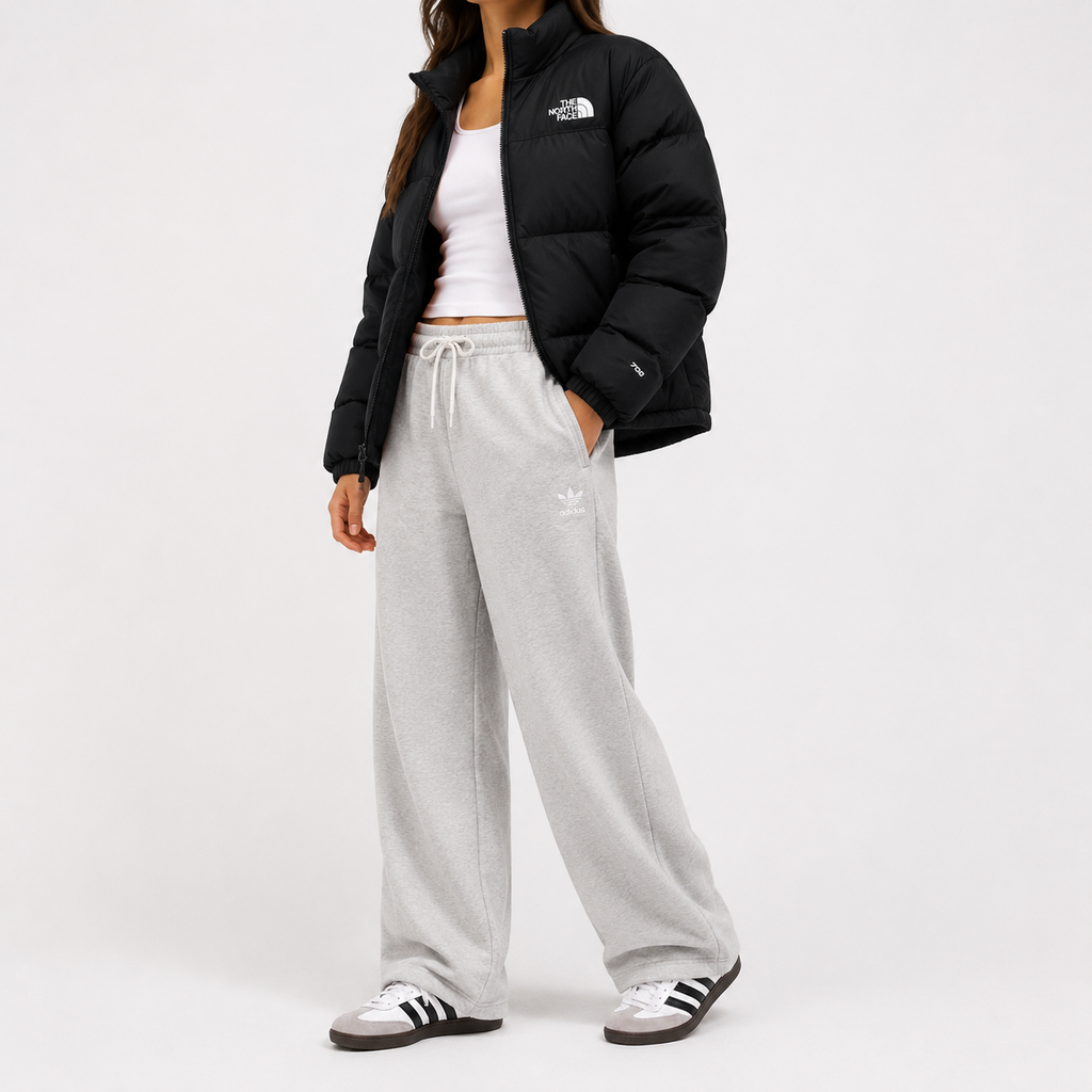 The North Face Retro Nuptse / women’s / umplutură de puf si pene naturale / broderie logo / negru