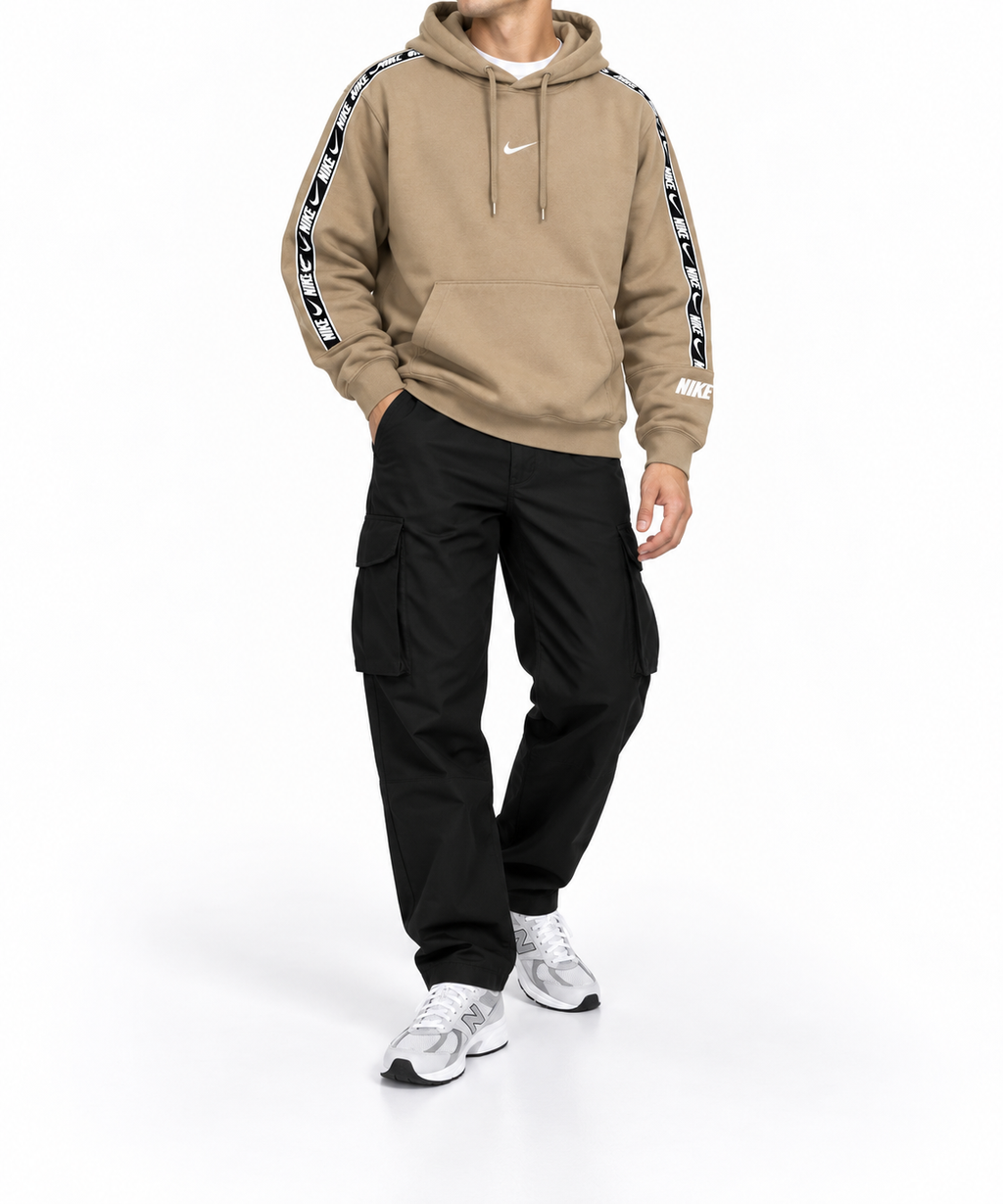 Hanorac Nike / standard fit / logo print / bej