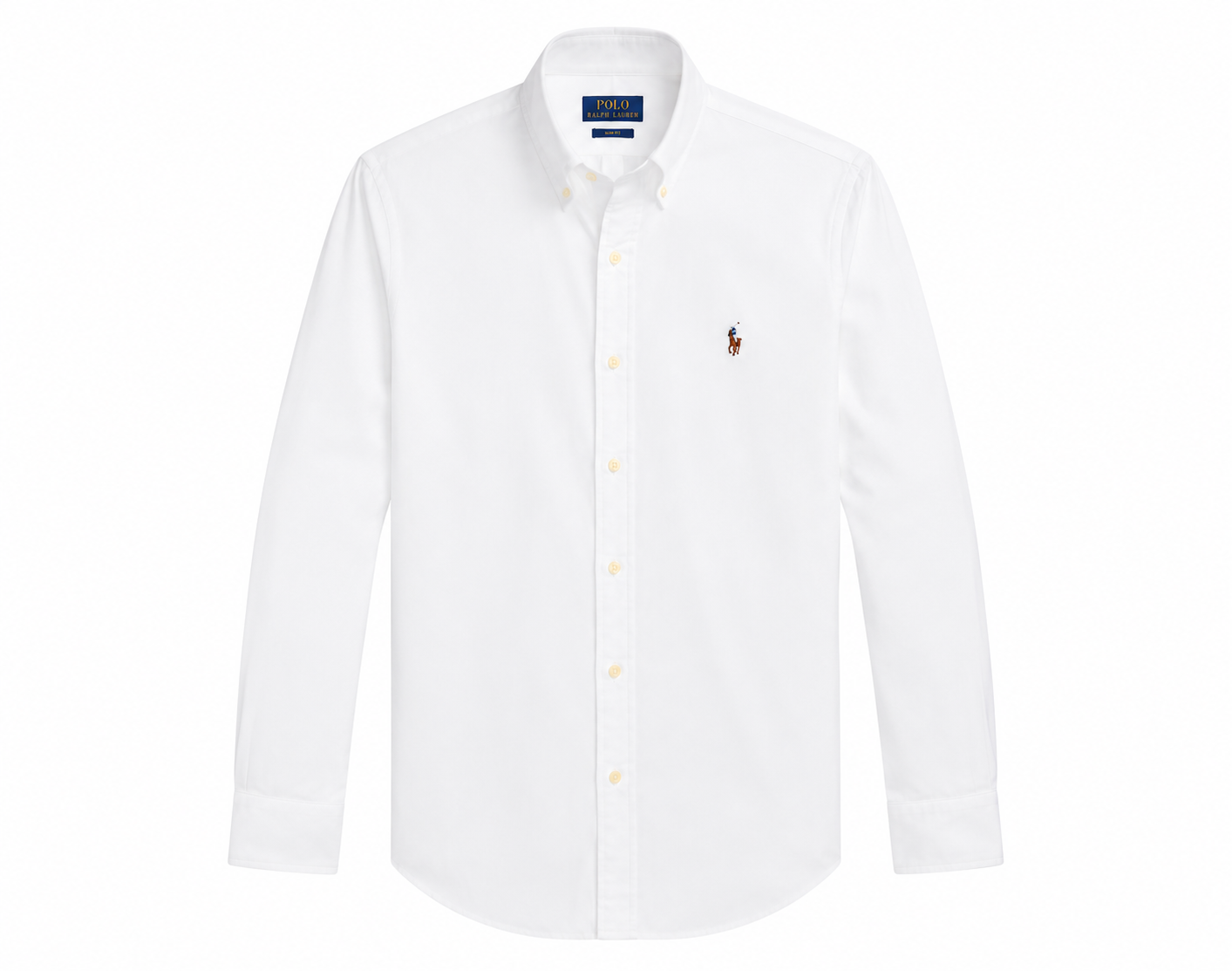 Cămașă Polo Ralph Lauren Custom Slim Fit Albă