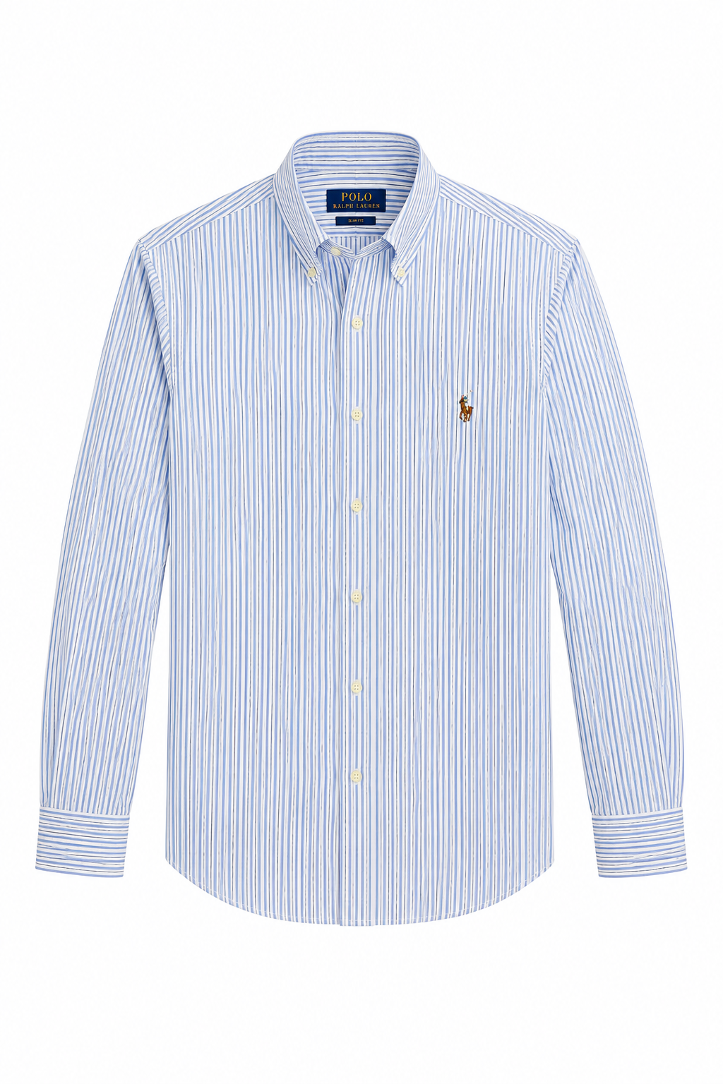 Cămașă Polo Ralph Lauren Custom Slim Fit Alb/Albastru
