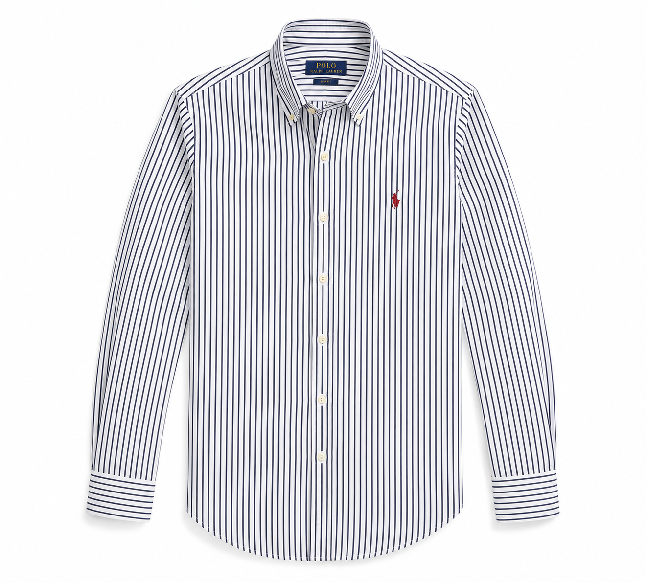 Cămașă Polo Ralph Lauren Custom Slim Fit Alb/Negru