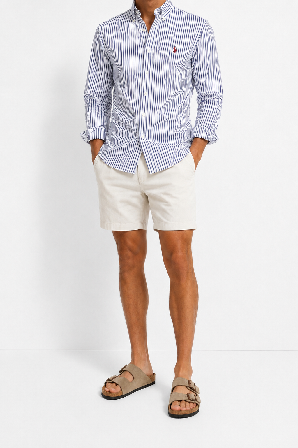 Cămașă Polo Ralph Lauren Custom Slim Fit Alb/Negru