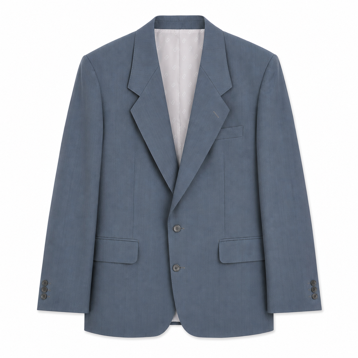 Vintage Christian Dior blazer / anthracite gray-blue / virgin wool / viscose