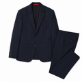 Costum de lux Hugo / 100% virgin wool / stofă subțire / dark navy