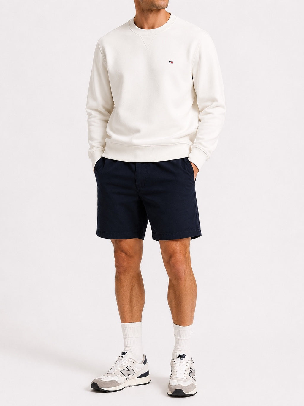 Crewneck Tommy Jeans regular fit / alb