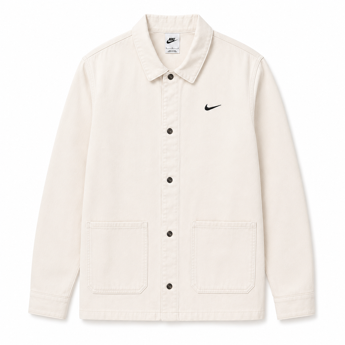Overshirt denim Nike off-white / relaxed fit