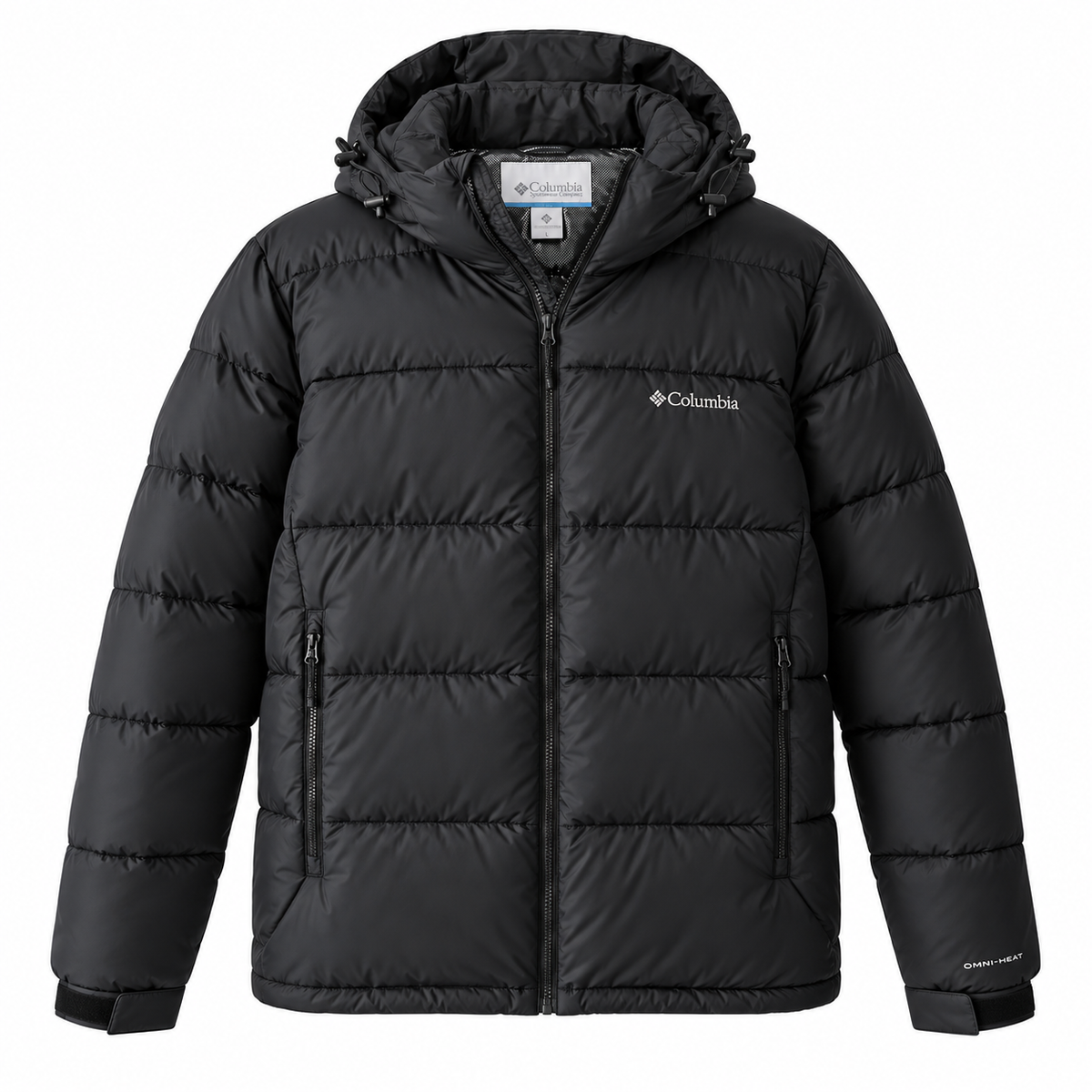 Puffer Columbia / broderie logo / negru  / omni-heat