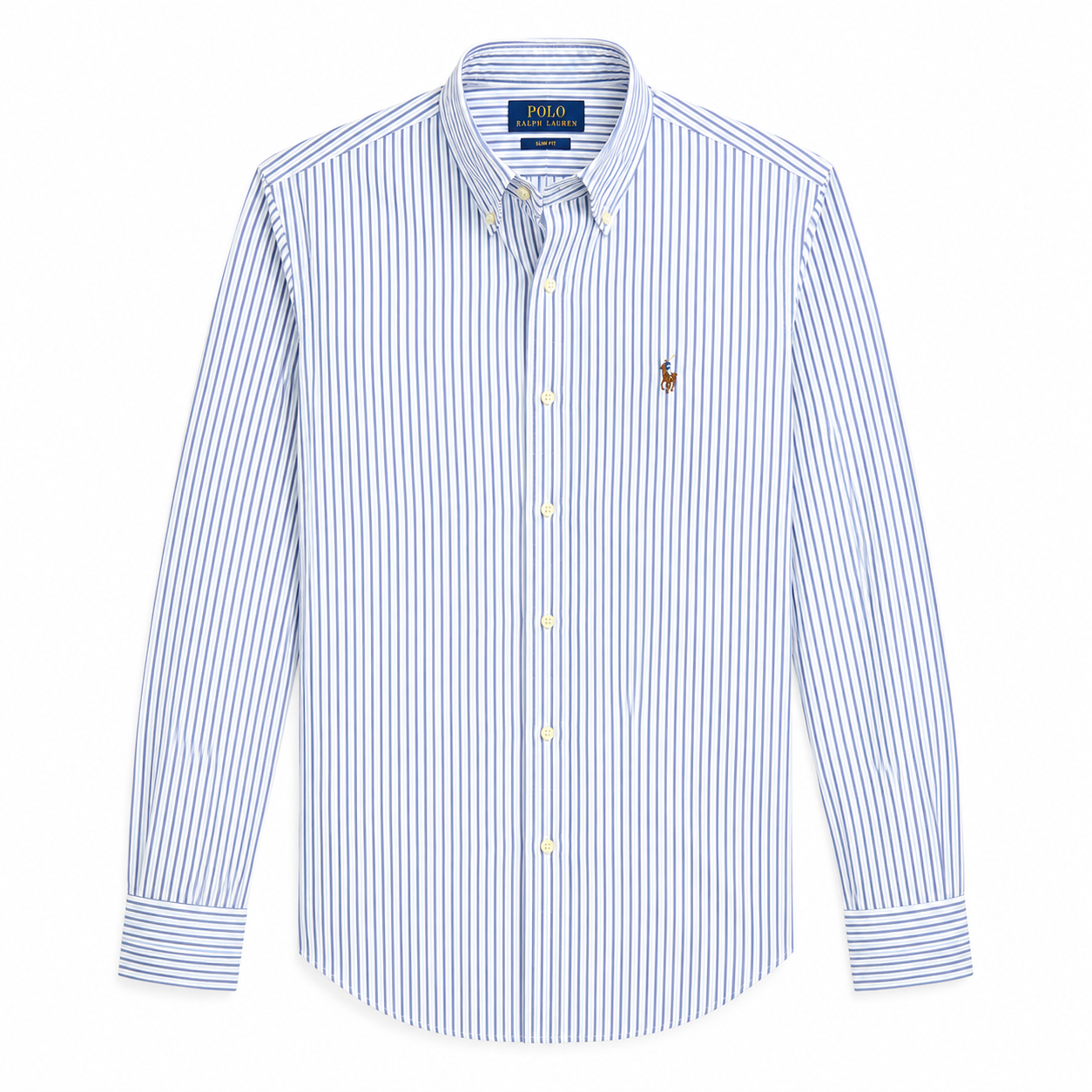 Cămașă Polo Ralph Lauren Slim Fit Alb/Albastru