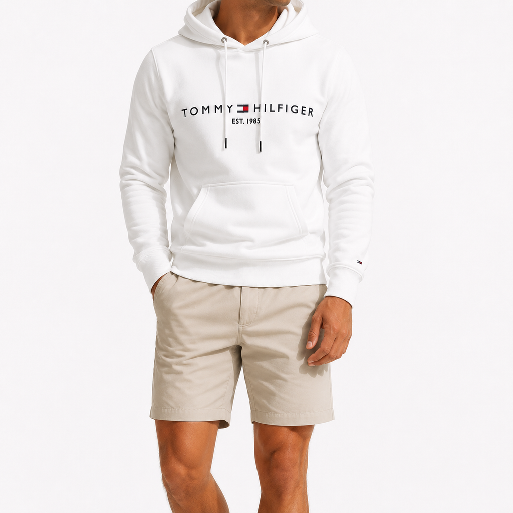 Hanorac Tommy Hilfiger cu broderie-logo relaxed fit