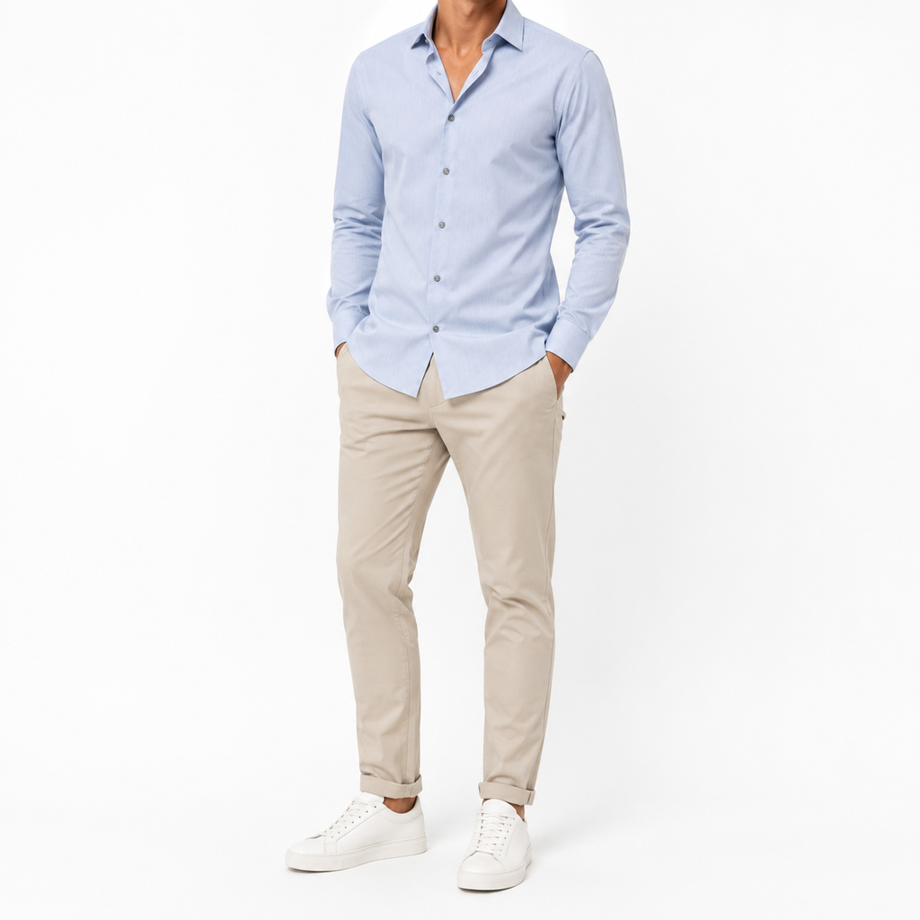 Cămașă premium Hugo Boss / antracit gri - albastru