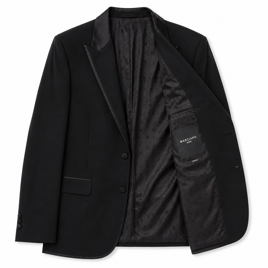 Blazer premium / Dinner Jacket Guess by Marciano / 2 buttons / stretch fit / amestec de lână, vîscoză și sintetic